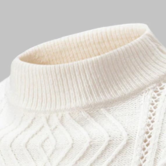EB | Klassischer Strickpullover mit Struktur Weich und Warm Perfekt für Alltag und Fest