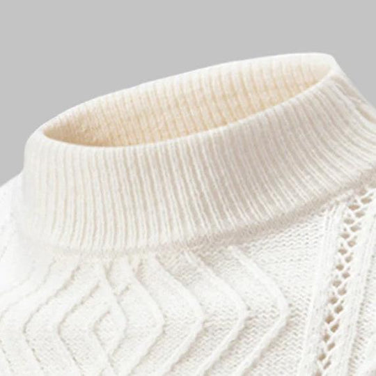 EB | Klassischer Strickpullover mit Struktur Weich und Warm Perfekt für Alltag und Fest