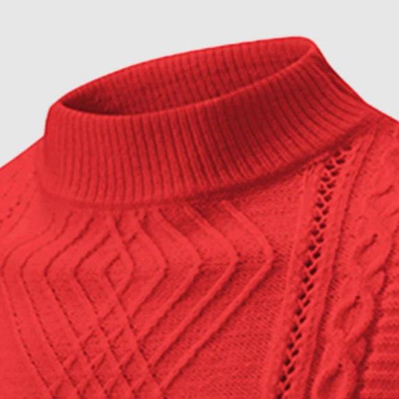EB | Klassischer Strickpullover mit Struktur Weich und Warm Perfekt für Alltag und Fest