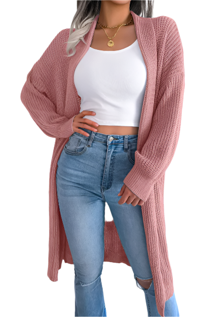 EB | Damen Casual Strickjacke Mit Langen Ärmeln