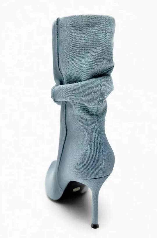EB | Elyce Denim-Stiefel mit Hohem Absatz für Damen