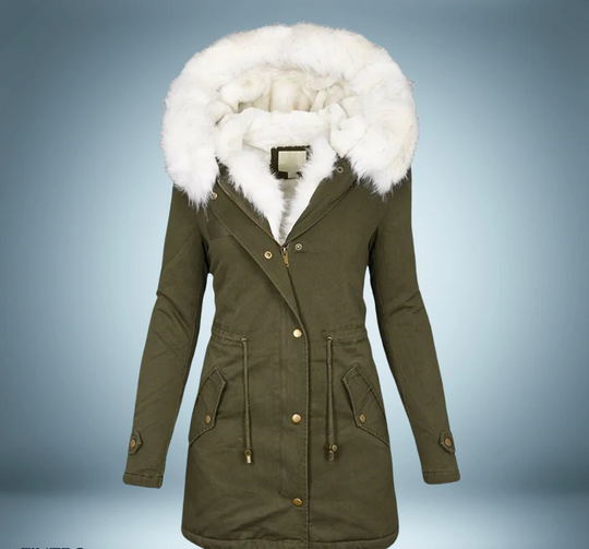EB | Parka mit Pelzkragen In Schwarz