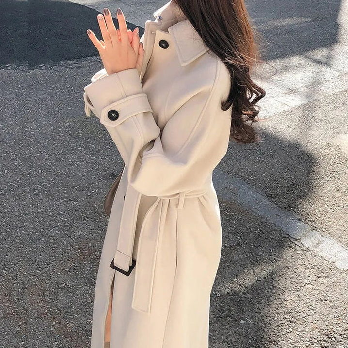 EB | Eleganter Wintermantel für Damen, Lang und Warm