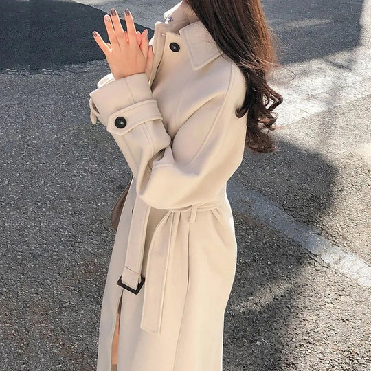 EB | Eleganter Wintermantel für Damen, Lang und Warm