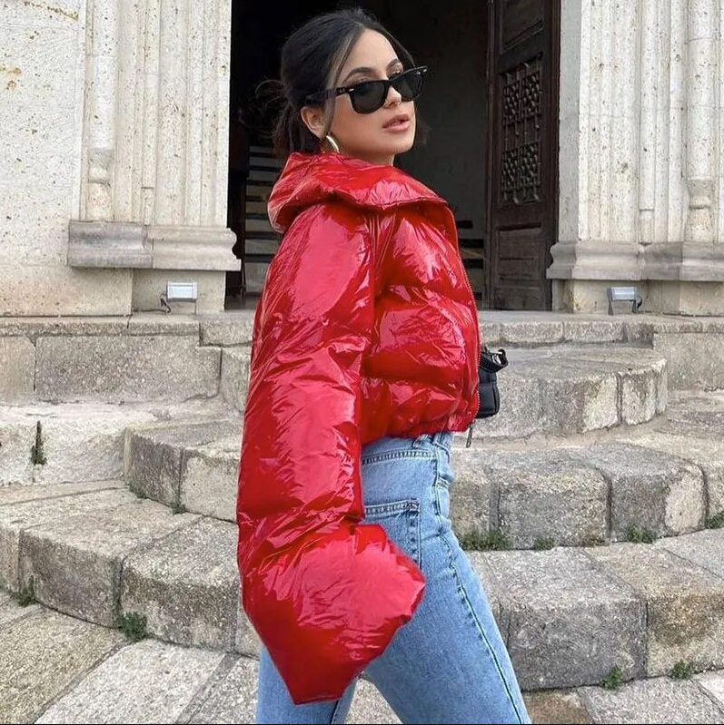 EB | Stylische Kurze Pufferjacke mit Steppmuster