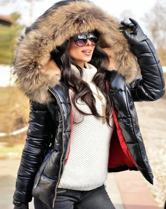 EB | Eleganter Wintermantel mit Kunstfell