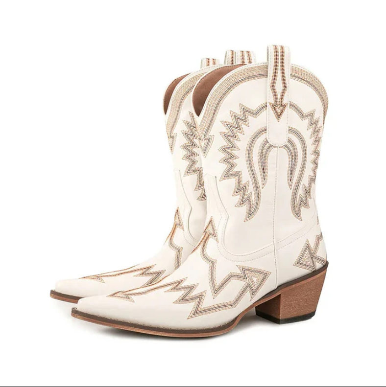 EB | Klassische Western-Cowboystiefel Aus Leder für Damen
