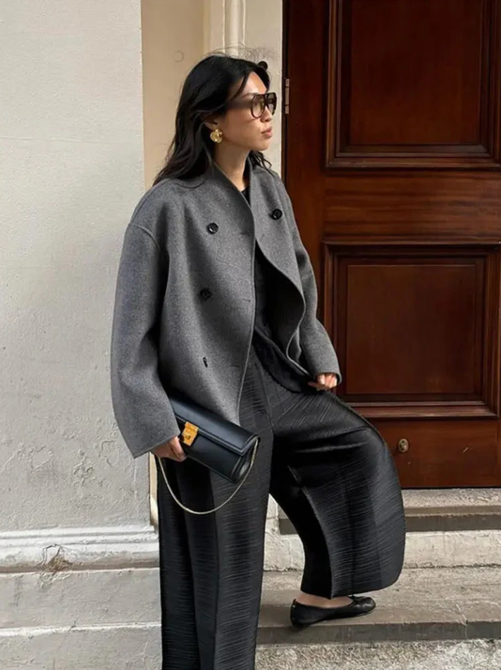 EB | Trendiger Damenmantel Im Oversize-Fit