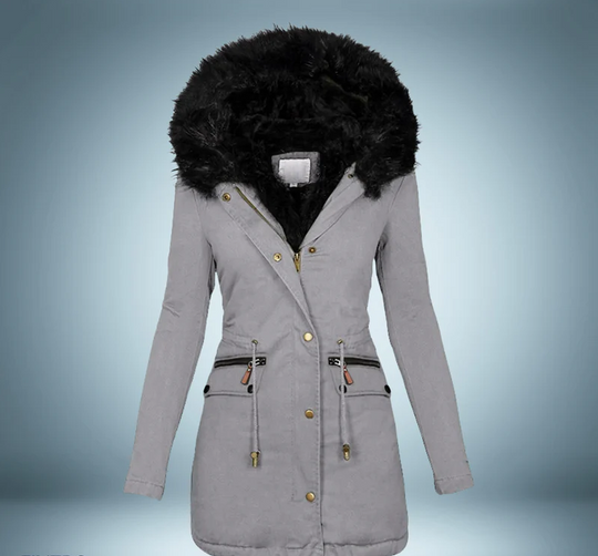 EB | Parka mit Pelzkragen In Schwarz
