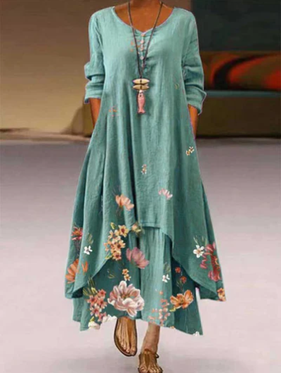 elegante maxi-kleid für sommerliche Tage