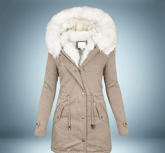EB | Parka mit Pelzkragen In Schwarz