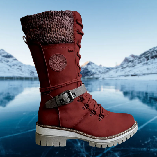 EB | und stilvolle Damen-Winterstiefel aus Leder
