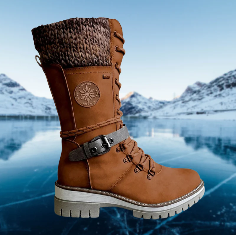 EB | und stilvolle Damen-Winterstiefel aus Leder