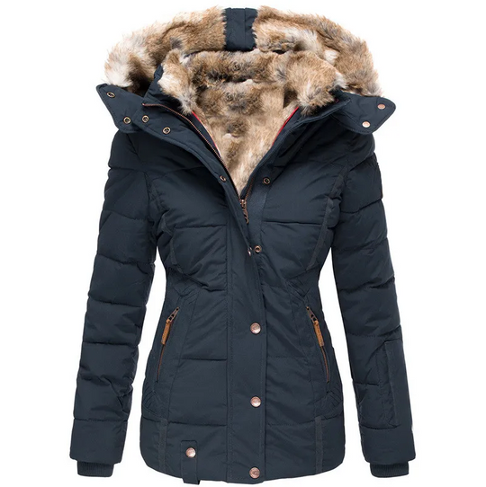 EB | Damen-Wintermantel mit Fellkapuze