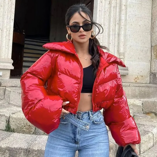 EB | Stylische Kurze Pufferjacke mit Steppmuster
