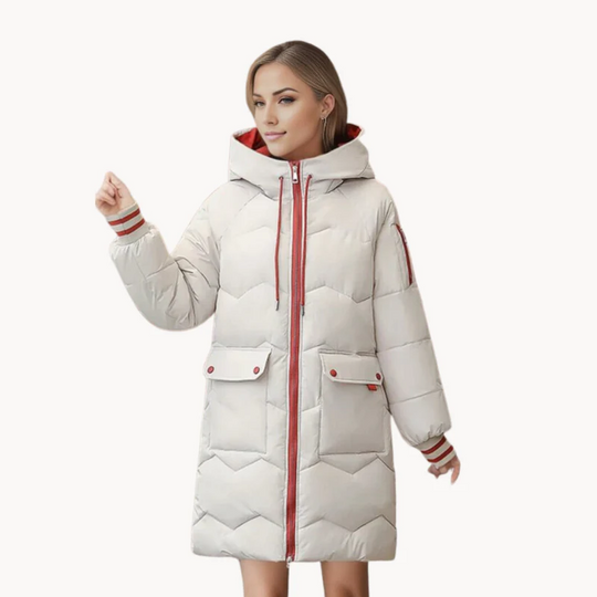 EB | Kuschelige, Wintergefütterte Parka-Damenjacke