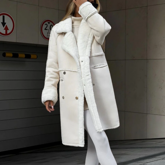 EB | Elegante Lange Damenfelljacke