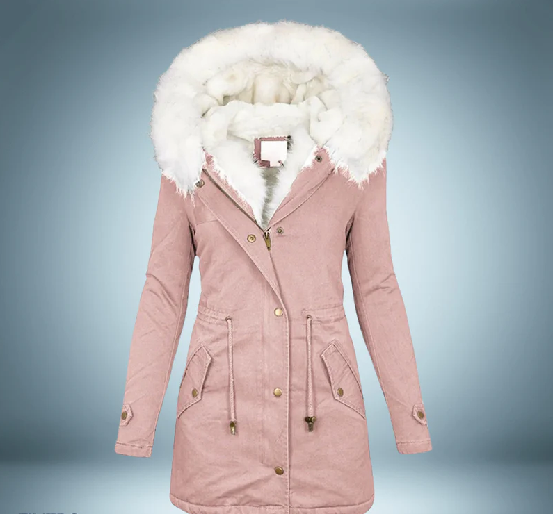 EB | Parka mit Pelzkragen In Schwarz