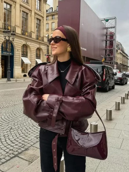 EB | Lederjacke Herbst-Winter für Damen
