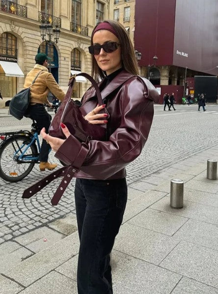 EB | Lederjacke für Damen Herbst/winter Kollektion