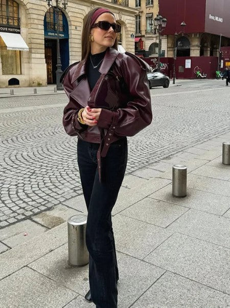 EB | Lederjacke für Damen Herbst/winter Kollektion