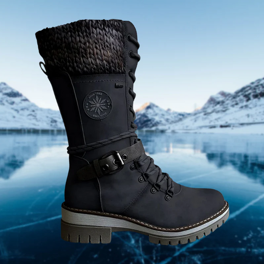 EB | und stilvolle Damen-Winterstiefel aus Leder