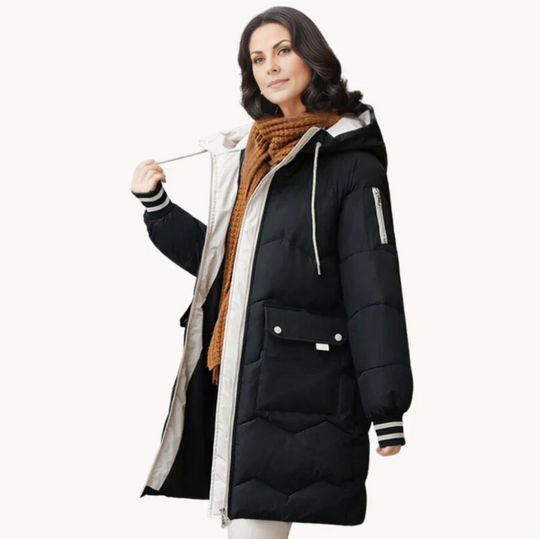 EB | Kuschelige, Wintergefütterte Parka-Damenjacke