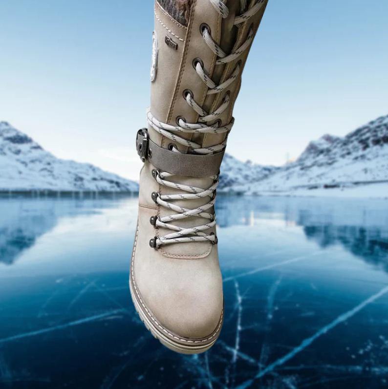 EB | und stilvolle Damen-Winterstiefel aus Leder