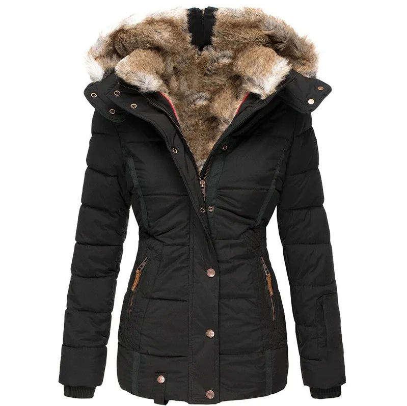 EB | Damen-Wintermantel mit Fellkapuze
