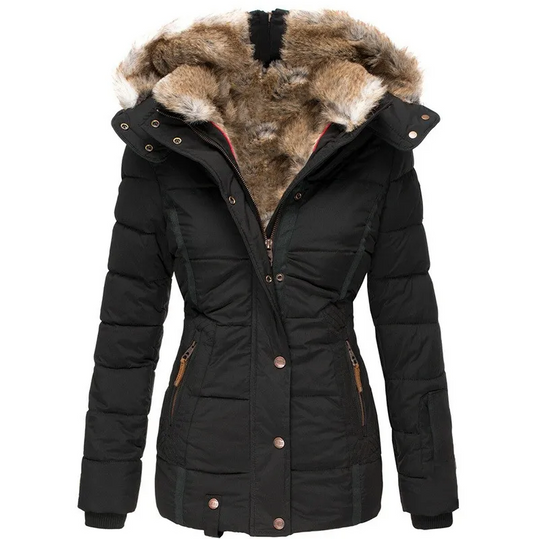 EB | Damen-Wintermantel mit Fellkapuze