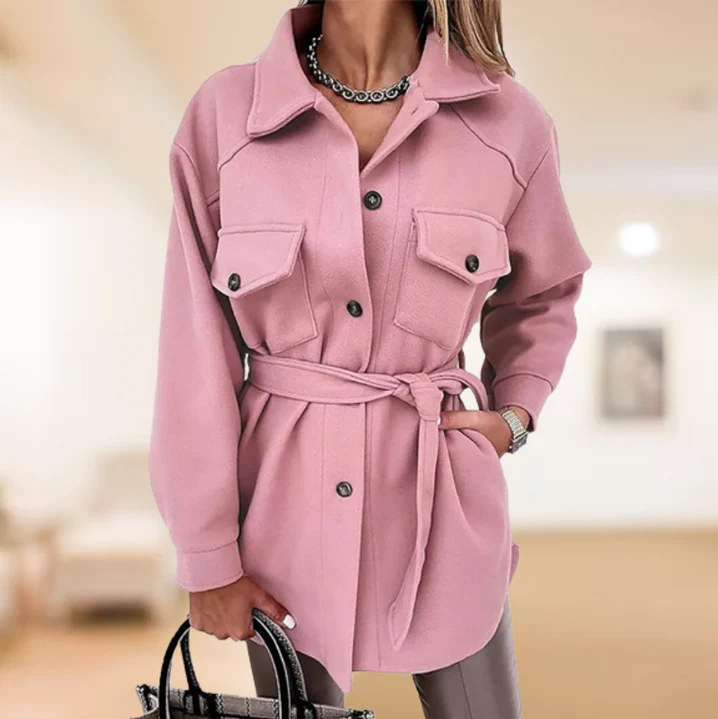 EB | Damen-Trenchcoat Warm und Stilvoll für Den Winter