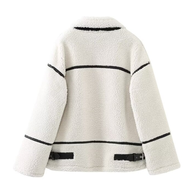 EB | Kurze Damenjacke mit Teddyfell