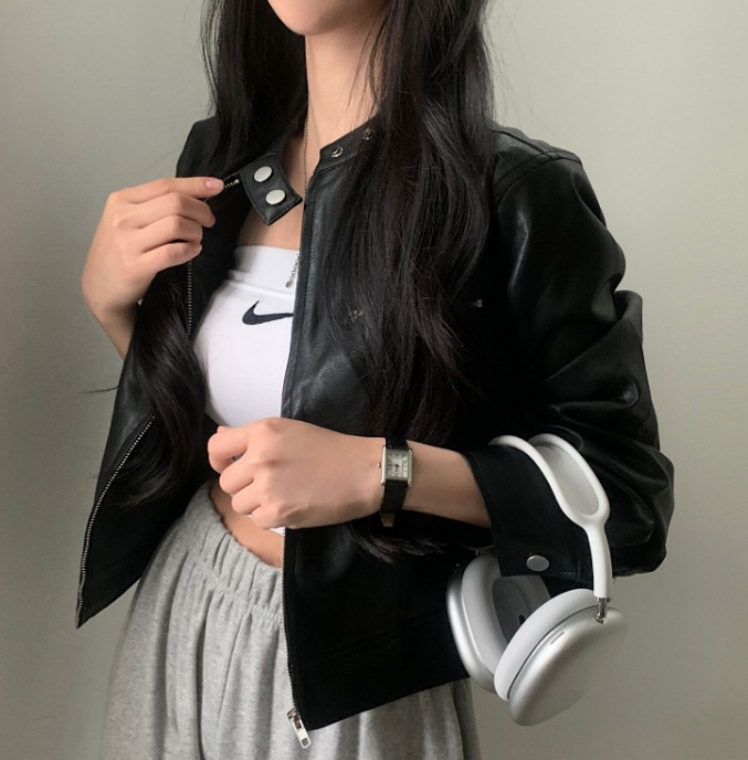 EB | Retro-Reißverschlussjacke mit hohem Kragen