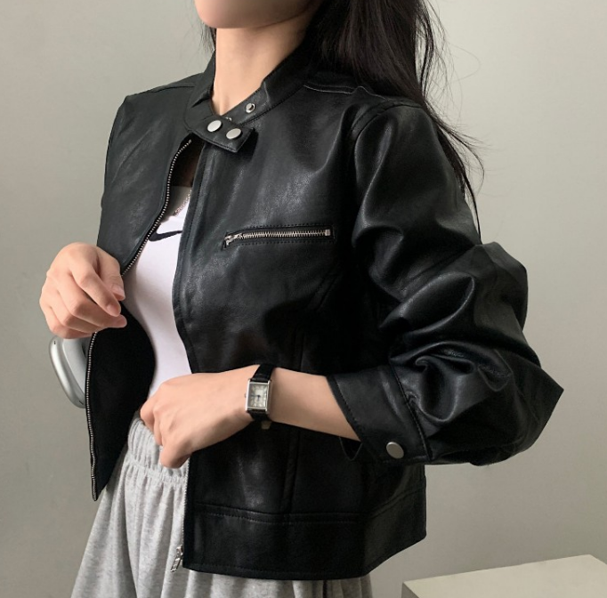 EB | Retro-Jacke mit Stehkragen und Reißverschluss