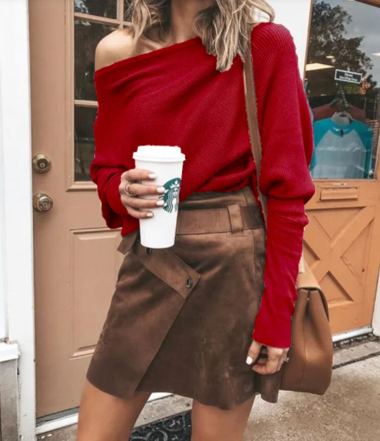 EB | Premium Off-Shoulder Sweatshirt