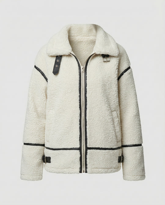 EB | Kurze Damenjacke mit Teddyfell