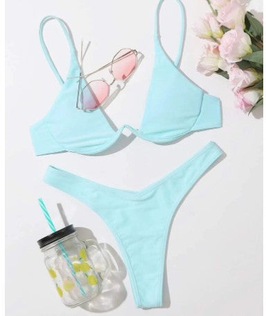 EB | Bügel-Bikini-Set Push-Up-Bh und Tanga-Bademode für Damen