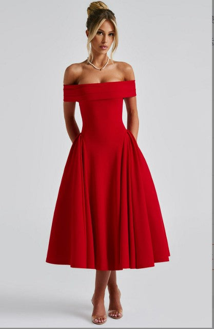 EB | Midi-Kleid Elegant Blau