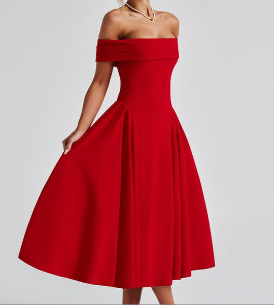 EB | Midi-Kleid Elegant Blau