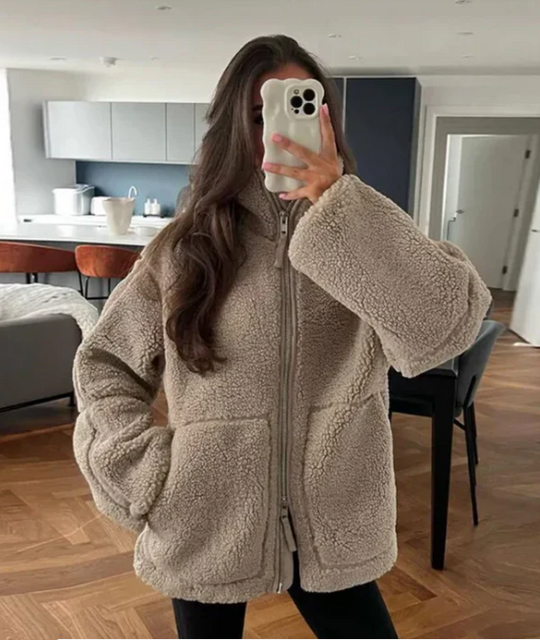 EB | Damen Sherpa Reißverschlussjacke