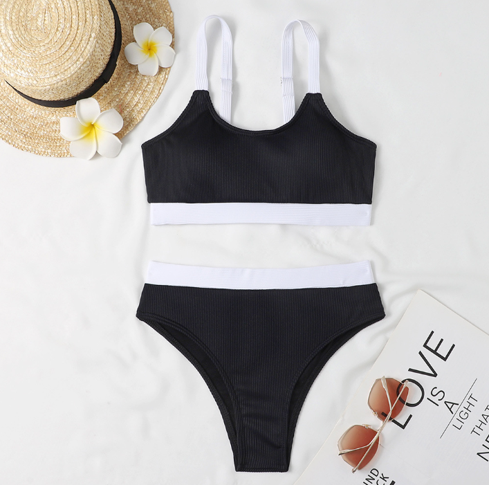 EB | Bikini Bequemer Bikini mit High-Waist-Slip
