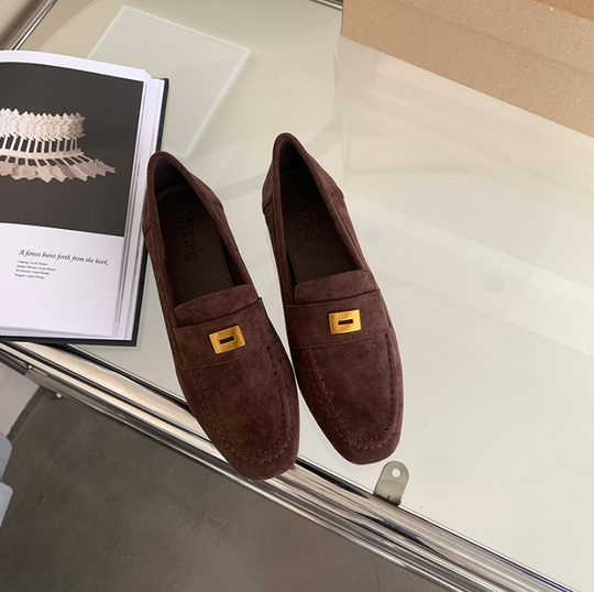 EB | Britische Schuhe Aus Leichtem Wildleder