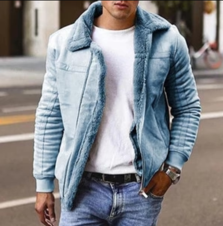 EB | Herrenjacke mit Pelzfutter und Gesteppte Ärmel Gino
