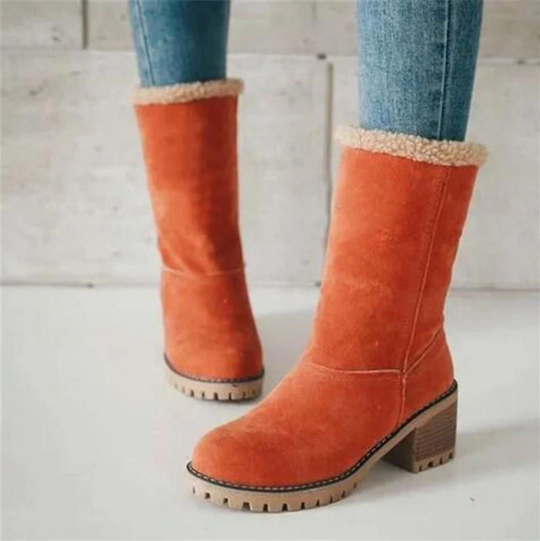 EB | Mid-Tube Zwei-Tragen Winter Warme Schneestiefel