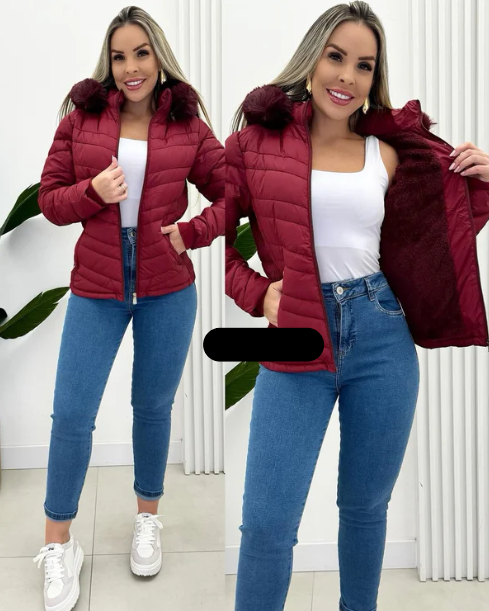 EB | Steppjacke mit Fellkapuze