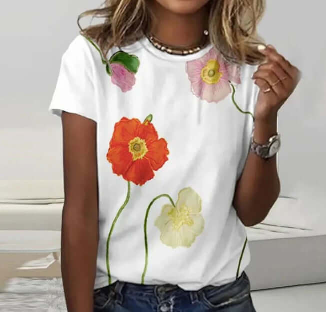 EB | Poppy Flower Shirt