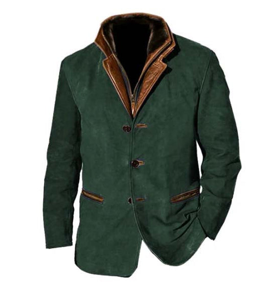 EB | Blazer - Geschichteter Kragen und Knopf-Front-Design