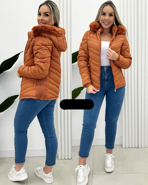 EB | Steppjacke mit Fellkapuze
