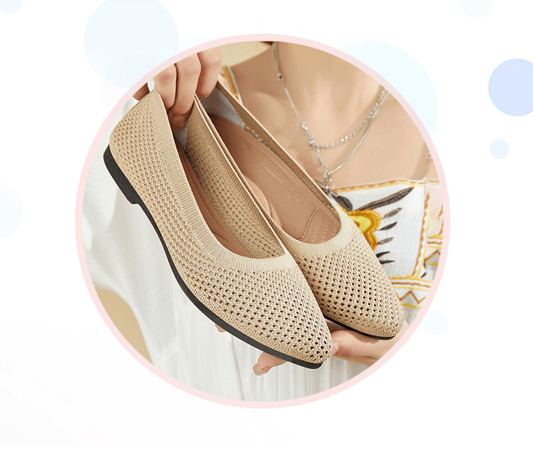 Graue Orthopädische Ballerinas EB