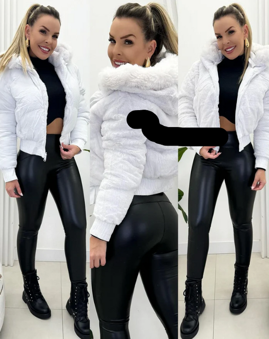 EB | Bomberjacke mit Fellkapuze